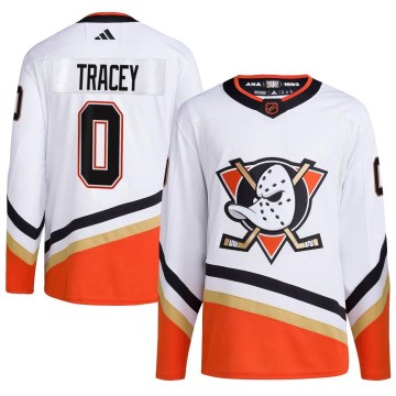 Authentic Adidas Men's Brayden Tracey Anaheim Ducks Reverse Retro 2.0 Jersey - White