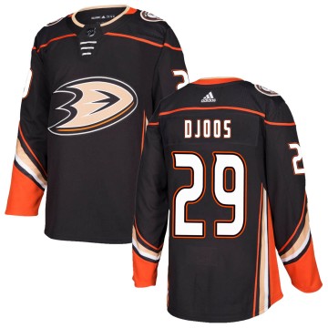 Authentic Adidas Men's Christian Djoos Anaheim Ducks ized Home Jersey - Black