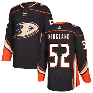 Authentic Adidas Men's Justin Kirkland Anaheim Ducks Home Jersey - Black