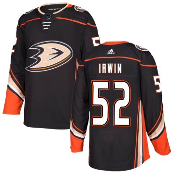 Authentic Adidas Men's Matt Irwin Anaheim Ducks ized Home Jersey - Black
