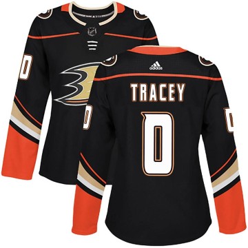 Authentic Adidas Women's Brayden Tracey Anaheim Ducks Home Jersey - Black