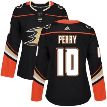 Authentic Adidas Women's Corey Perry Anaheim Ducks Home Jersey - Black
