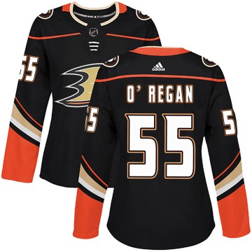 Authentic Adidas Women's Danny O'Regan Anaheim Ducks Home Jersey - Black
