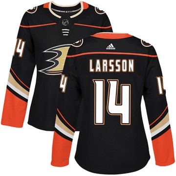Authentic Adidas Women's Jacob Larsson Anaheim Ducks Home Jersey - Black