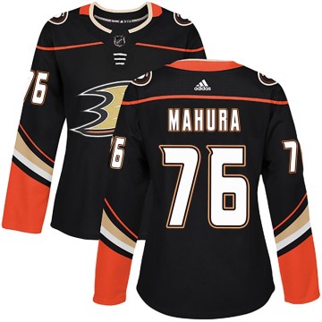 Authentic Adidas Women's Josh Mahura Anaheim Ducks Home Jersey - Black