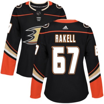 Authentic Adidas Women's Rickard Rakell Anaheim Ducks Home Jersey - Black
