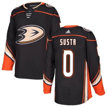 Authentic Adidas Youth Andrej Sustr Anaheim Ducks Home Jersey - Black