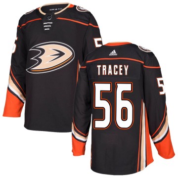 Authentic Adidas Youth Brayden Tracey Anaheim Ducks Home Jersey - Black