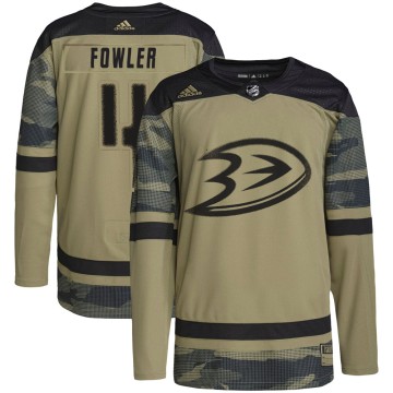 Authentic Adidas Youth Cam Fowler Anaheim Ducks Military Appreciation Practice Jersey - Camo