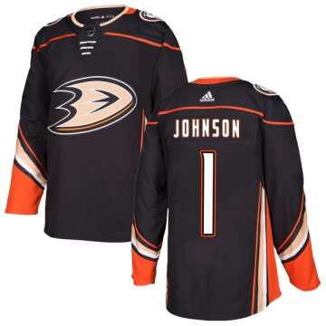 Authentic Adidas Youth Chad Johnson Anaheim Ducks Home Jersey - Black