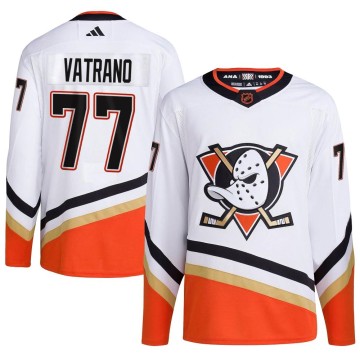 Authentic Adidas Youth Frank Vatrano Anaheim Ducks Reverse Retro 2.0 Jersey - White