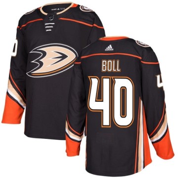 Authentic Adidas Youth Jared Boll Anaheim Ducks Home Jersey - Black