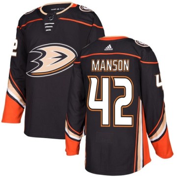 Authentic Adidas Youth Josh Manson Anaheim Ducks Home Jersey - Black