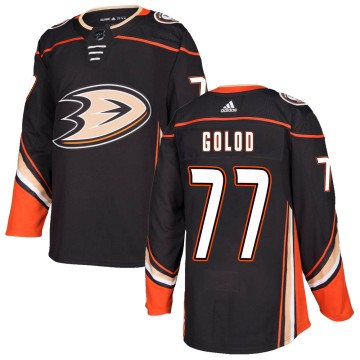 Authentic Adidas Youth Max Golod Anaheim Ducks Home Jersey - Black