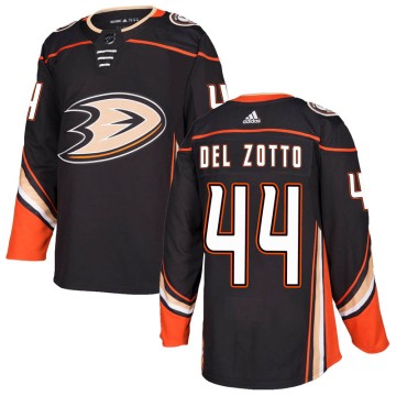 Authentic Adidas Youth Michael Del Zotto Anaheim Ducks Home Jersey - Black