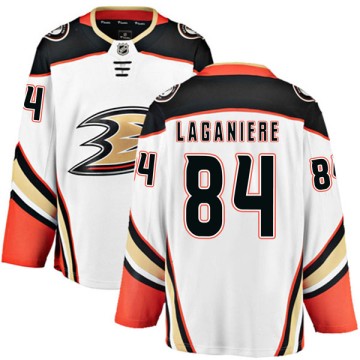 Authentic Fanatics Branded Men's Antoine Laganiere Anaheim Ducks Away Jersey - White