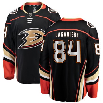 Authentic Fanatics Branded Men's Antoine Laganiere Anaheim Ducks Home Jersey - Black