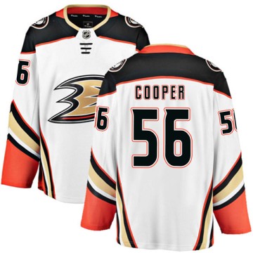 Authentic Fanatics Branded Men's Brian Cooper Anaheim Ducks Away Jersey - White
