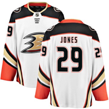 Authentic Fanatics Branded Men's David Jones Anaheim Ducks Away Jersey - White