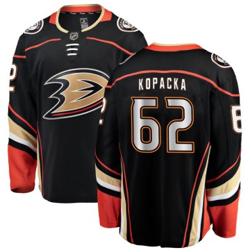 Authentic Fanatics Branded Men's Jack Kopacka Anaheim Ducks Home Jersey - Black