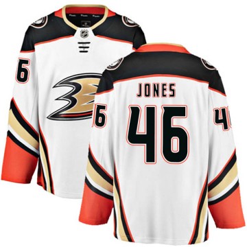 Authentic Fanatics Branded Men's Max Jones Anaheim Ducks Away Jersey - White