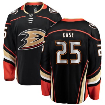 Authentic Fanatics Branded Men's Ondrej Kase Anaheim Ducks Home Jersey - Black