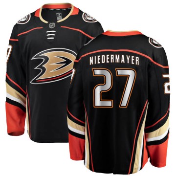 Authentic Fanatics Branded Men's Scott Niedermayer Anaheim Ducks Home Jersey - Black