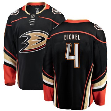Authentic Fanatics Branded Men's Stu Bickel Anaheim Ducks Home Jersey - Black