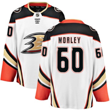 Authentic Fanatics Branded Men's Tyler Morley Anaheim Ducks Away Jersey - White