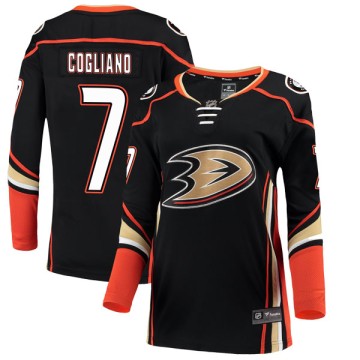 Authentic Fanatics Branded Women's Andrew Cogliano Anaheim Ducks Home Jersey - Black