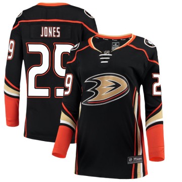 Authentic Fanatics Branded Women's David Jones Anaheim Ducks Home Jersey - Black