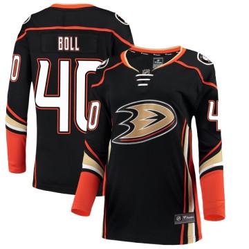Authentic Fanatics Branded Women's Jared Boll Anaheim Ducks Home Jersey - Black
