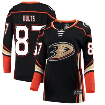 Authentic Fanatics Branded Women's Mitch Hults Anaheim Ducks Home Jersey - Black