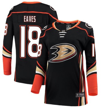 Authentic Fanatics Branded Women's Patrick Eaves Anaheim Ducks Home Jersey - Black