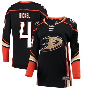 Authentic Fanatics Branded Women's Stu Bickel Anaheim Ducks Home Jersey - Black