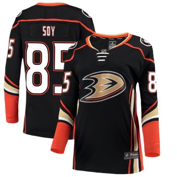 Authentic Fanatics Branded Women's Tyler Soy Anaheim Ducks Home Jersey - Black