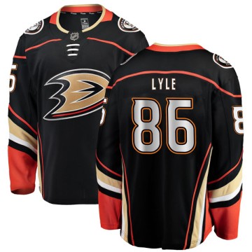 Authentic Fanatics Branded Youth Brady Lyle Anaheim Ducks Home Jersey - Black