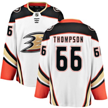 Authentic Fanatics Branded Youth Keaton Thompson Anaheim Ducks Away Jersey - White