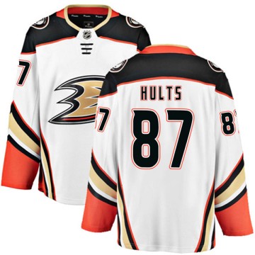Authentic Fanatics Branded Youth Mitch Hults Anaheim Ducks Away Jersey - White