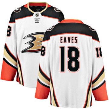 Authentic Fanatics Branded Youth Patrick Eaves Anaheim Ducks Away Jersey - White