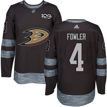 Authentic Youth Cam Fowler Anaheim Ducks 1917-2017 100th Anniversary Jersey - Black
