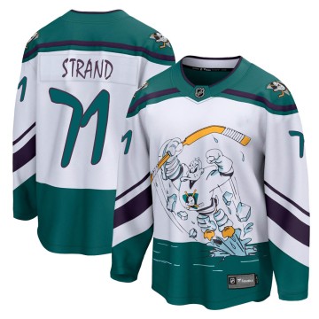 Breakaway Fanatics Branded Men's Austin Strand Anaheim Ducks 2020/21 Special Edition Jersey - White