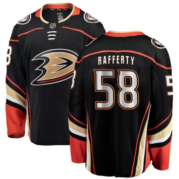Breakaway Fanatics Branded Men's Brogan Rafferty Anaheim Ducks Home Jersey - Black