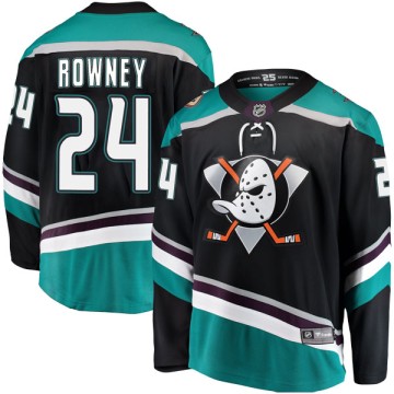Breakaway Fanatics Branded Men's Carter Rowney Anaheim Ducks Alternate Jersey - Black