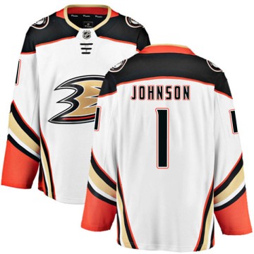Breakaway Fanatics Branded Men's Chad Johnson Anaheim Ducks Away Jersey - White