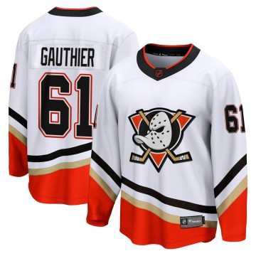 Breakaway Fanatics Branded Men's Cutter Gauthier Anaheim Ducks Special Edition 2.0 Jersey - White