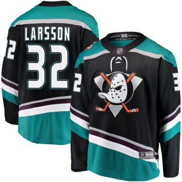 Breakaway Fanatics Branded Men's Jacob Larsson Anaheim Ducks Alternate Jersey - Black