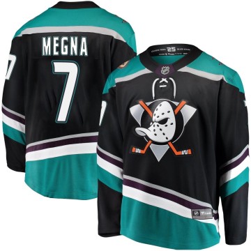 Breakaway Fanatics Branded Men's Jayson Megna Anaheim Ducks Alternate Jersey - Black