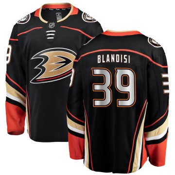 Breakaway Fanatics Branded Men's Joseph Blandisi Anaheim Ducks Home Jersey - Black