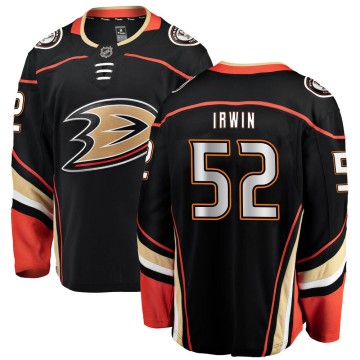 Breakaway Fanatics Branded Men's Matt Irwin Anaheim Ducks ized Home Jersey - Black